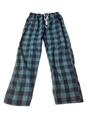 Kangol Green & Black Buffalo Plaid Flannel Pajama Pants - Unisex Medium